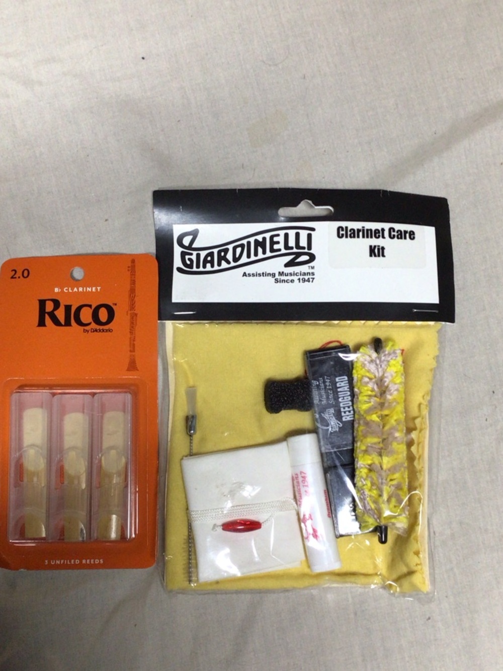 Clarinet Care Kit in Yellow - Complete Maintenance Set